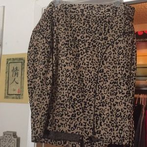 Torrid Leopard Skirt